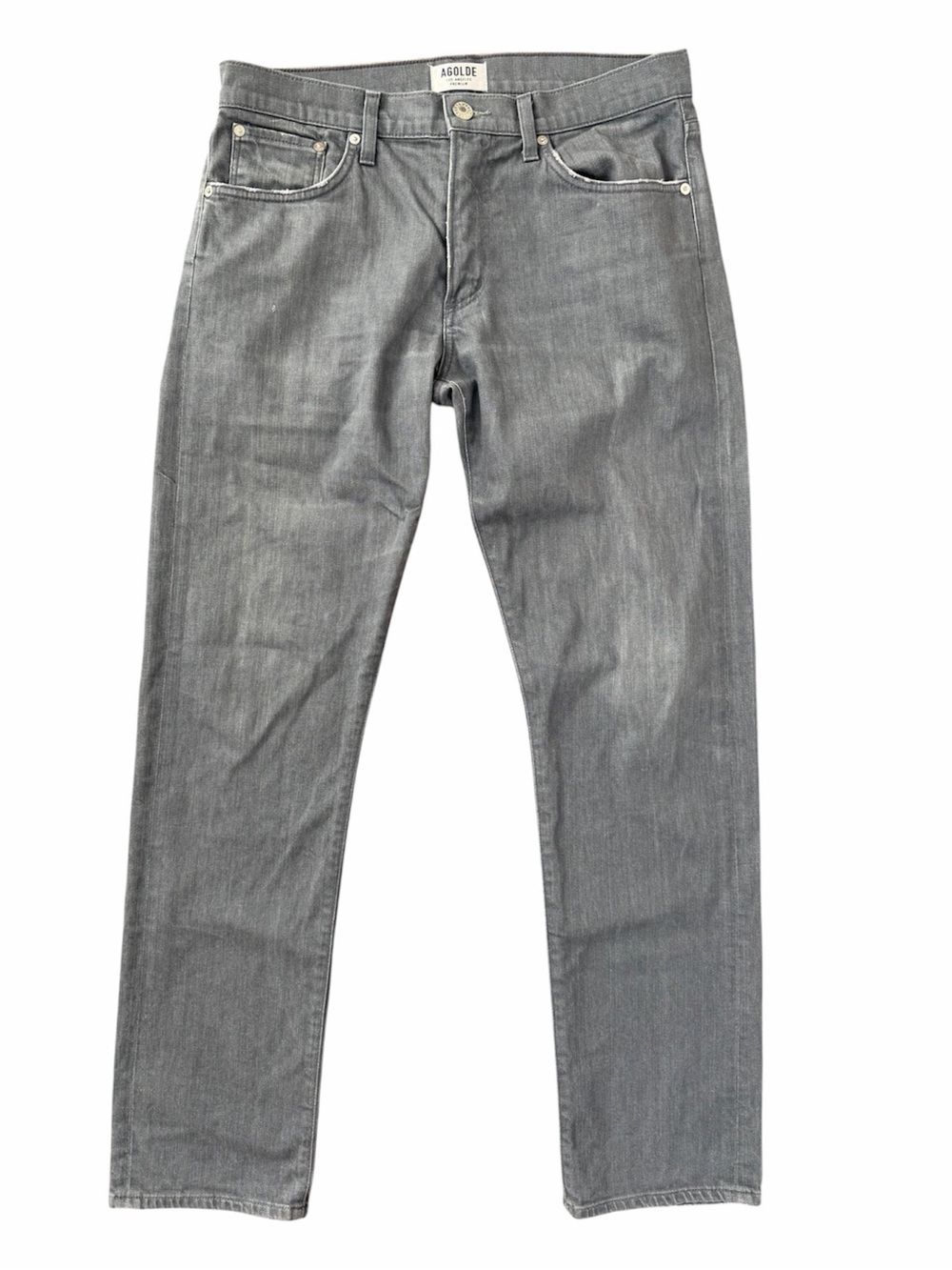 Agolde Men's Grey Slim Fit Jeans Style A603C-2071 Size 33x32